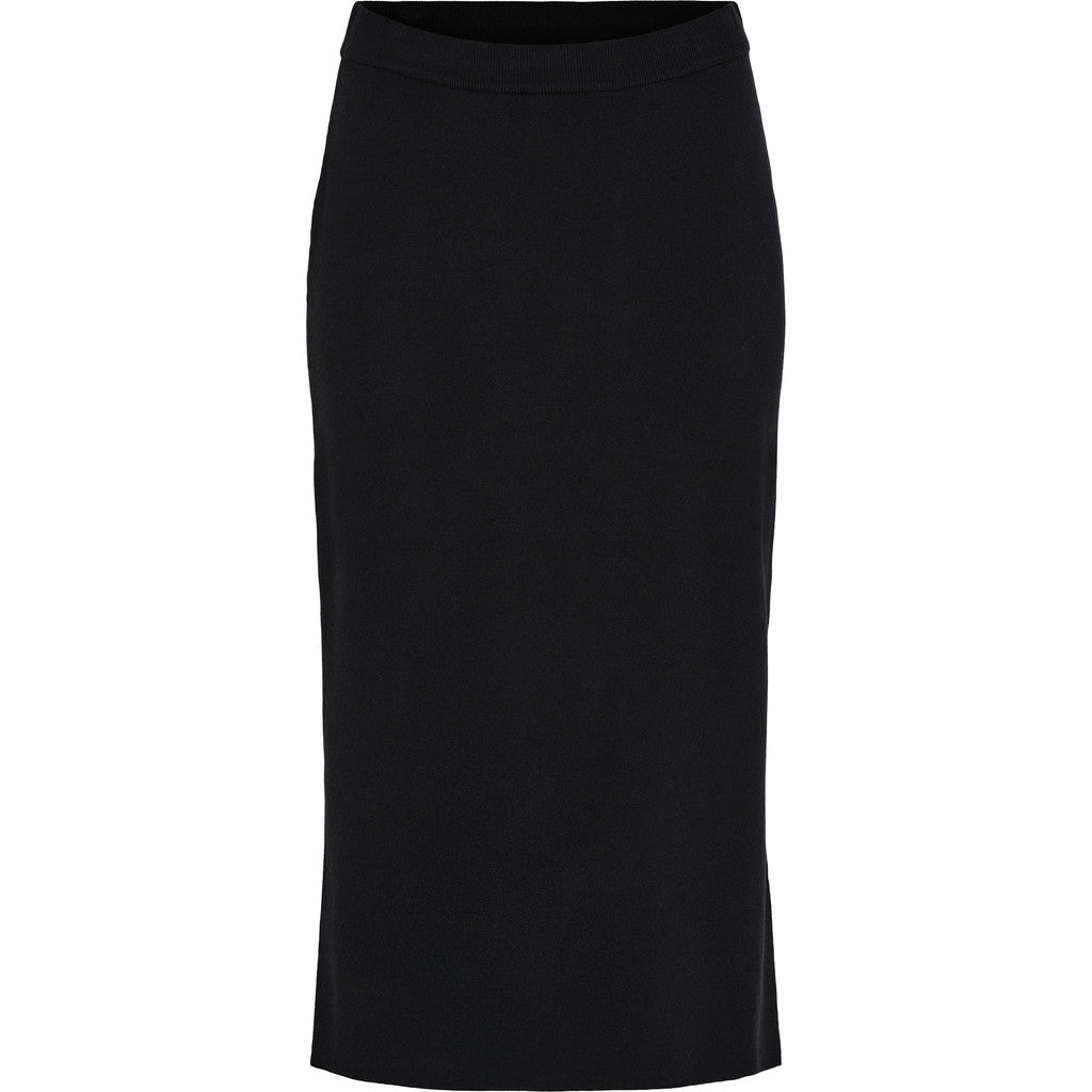 Long Knit Skirt black - Evolve Fashion