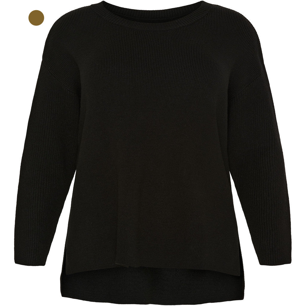 Long sweater O - neck Smoke Taupe - Evolve Fashion