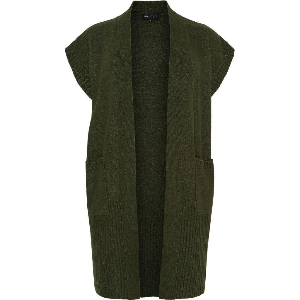 Long waistcoat Dark Green - Evolve Fashion