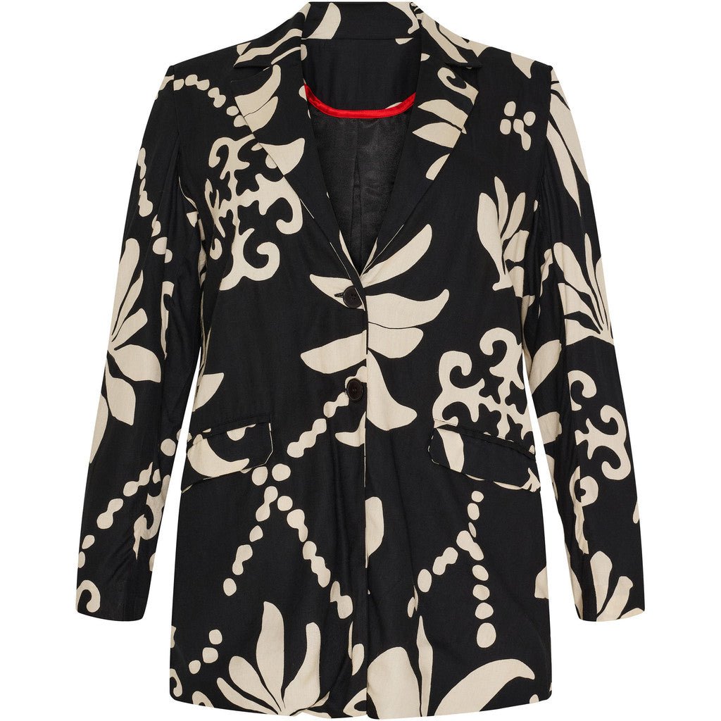 Loose blazer black/offwhite - Evolve Fashion