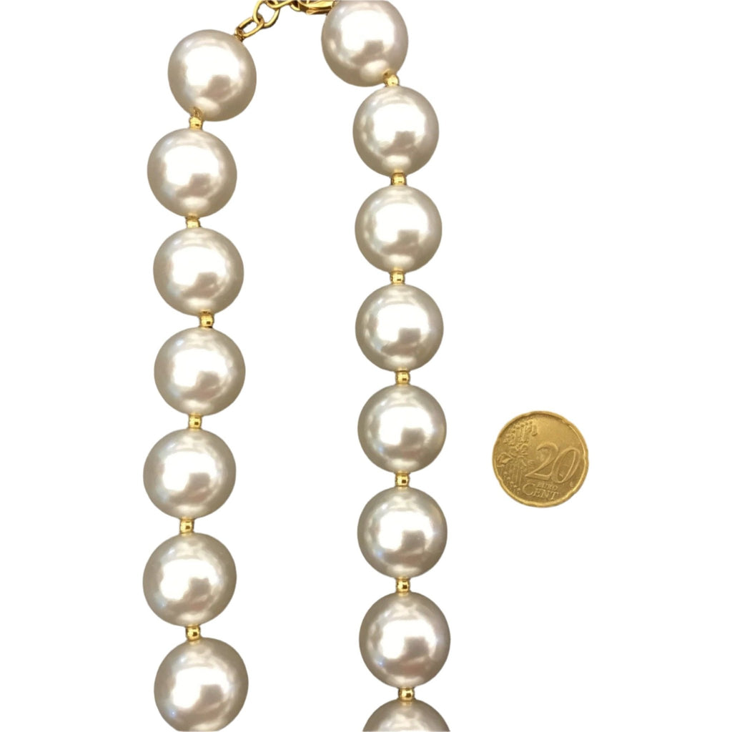 Necklace heart LEMON SUMMER pearls - Evolve Fashion