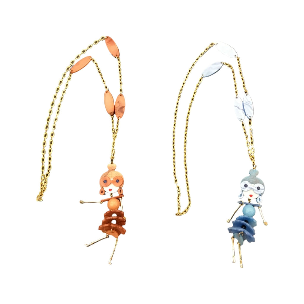 Necklace long LEMON SUMMER Puppets - Evolve Fashion