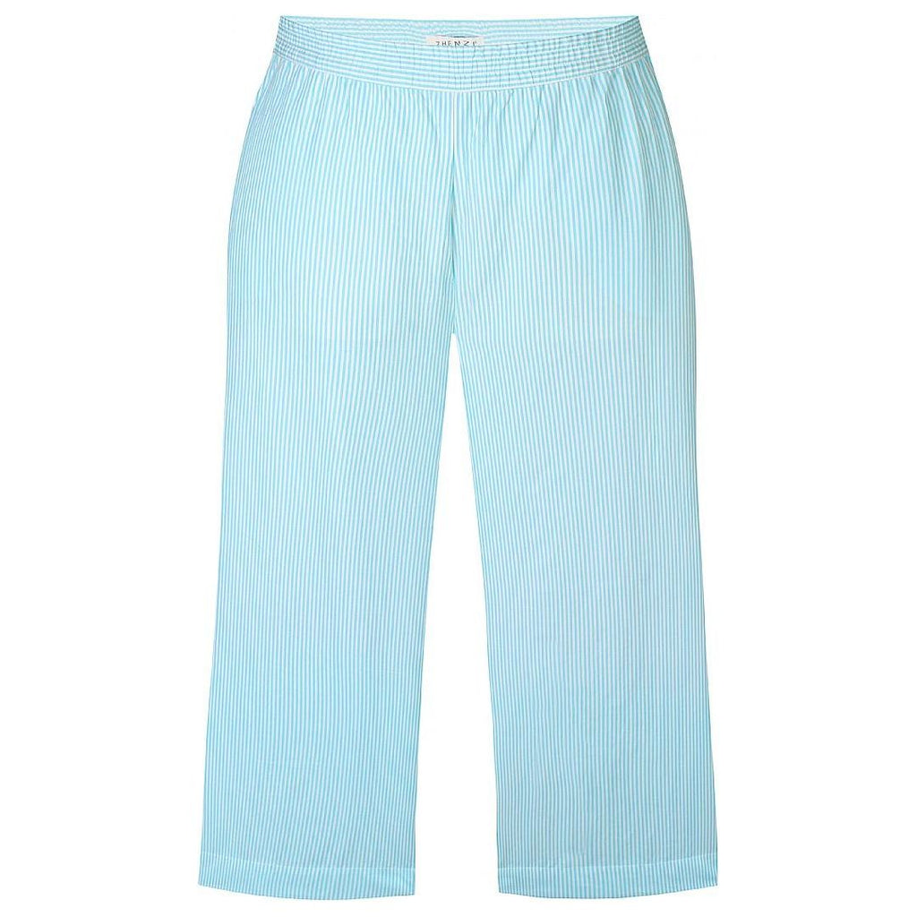 Pants striped Bright Turquoise - Evolve Fashion