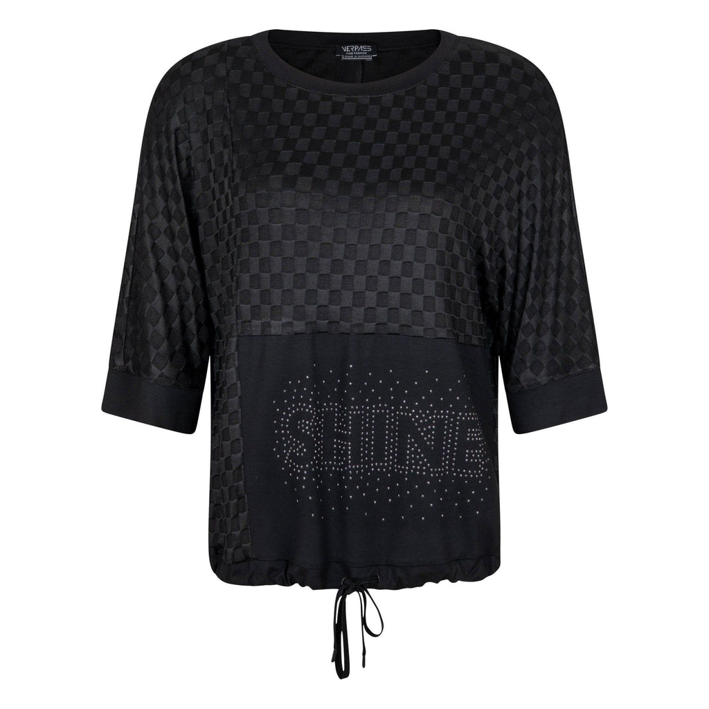 Pullover SHINE check print uni - Evolve Fashion