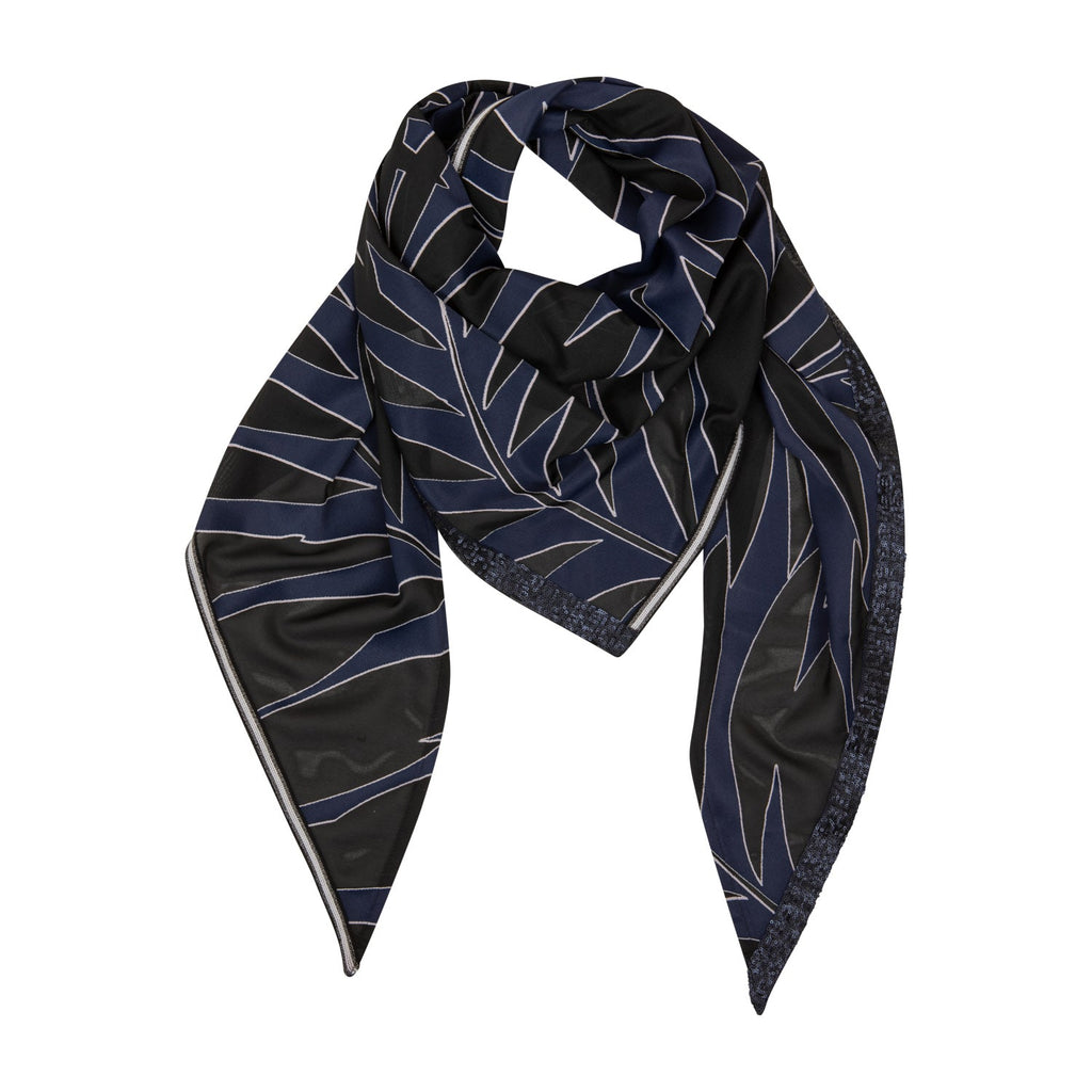 Shawl pailletes navy - Evolve Fashion