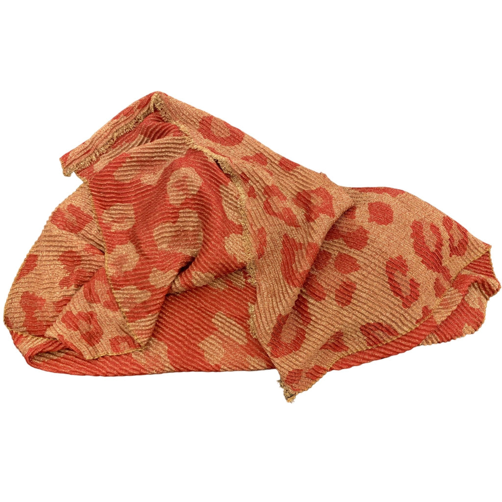 Shawl plissé leo burgundy - Evolve Fashion