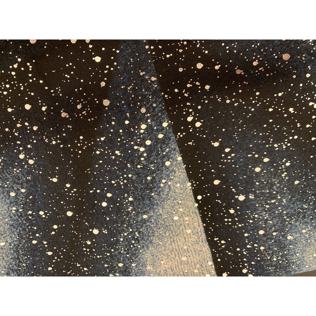 Shawl silver spots navy - Evolve Fashion