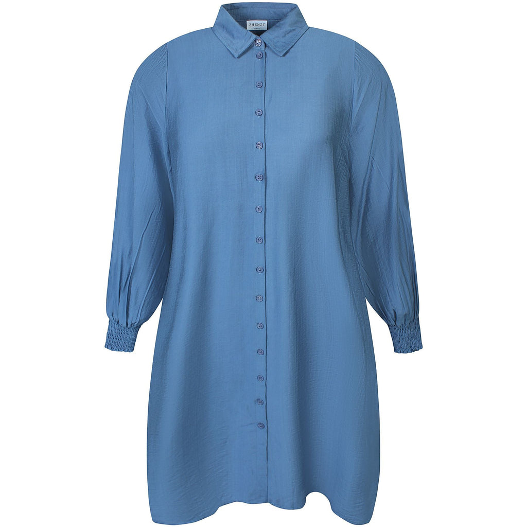 Shirt long Simy True blue - Evolve Fashion