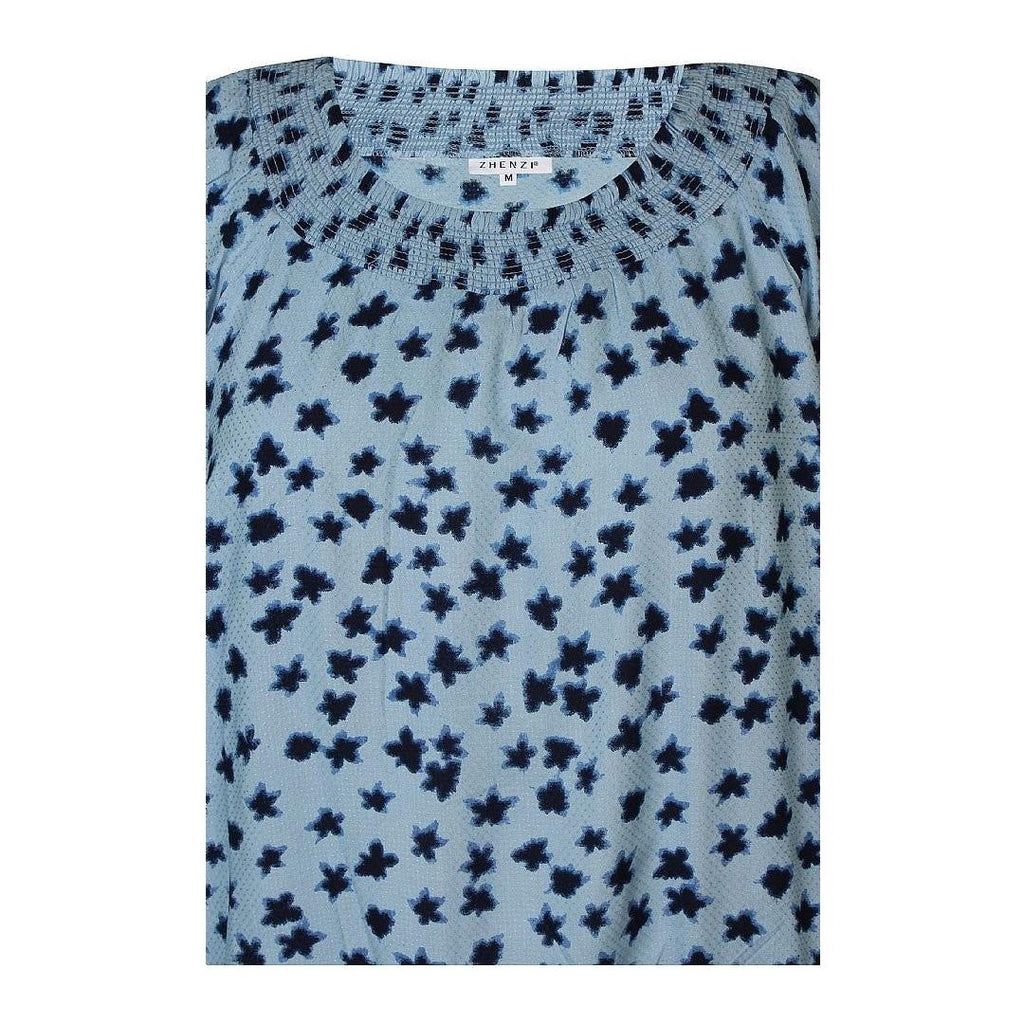 Shirt print Powder Blue - Evolve Fashion
