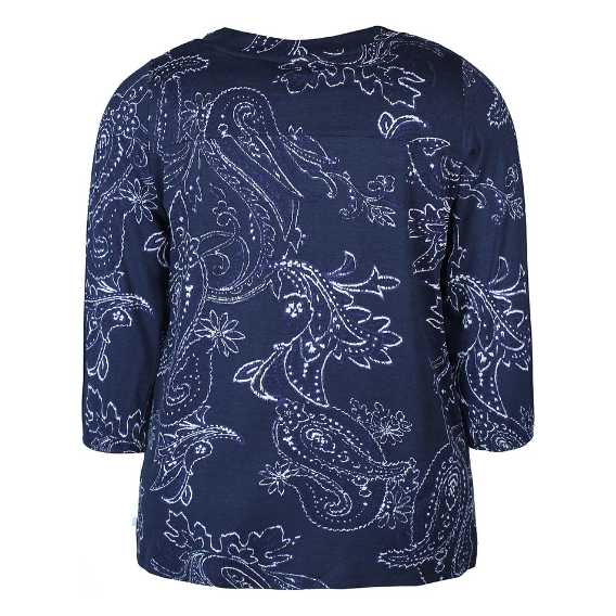 Shirt SYLVA blue dusk print - Evolve Fashion