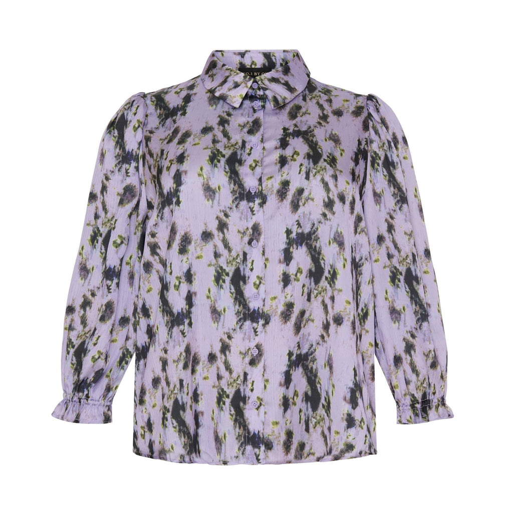 Shirt w 3/4 puff sleeves and flair cuffs - Evolve Fashion