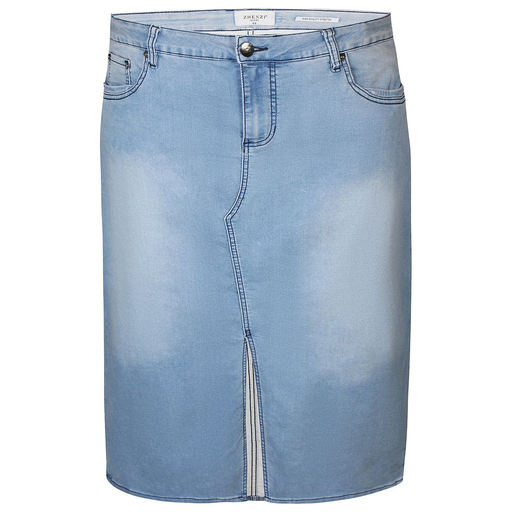 Skirt FAY784 light blue denim - Evolve Fashion