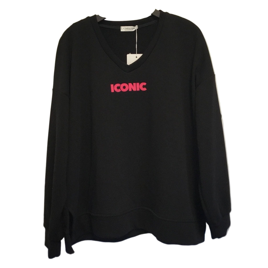 Sweater ICONIC black - Evolve Fashion