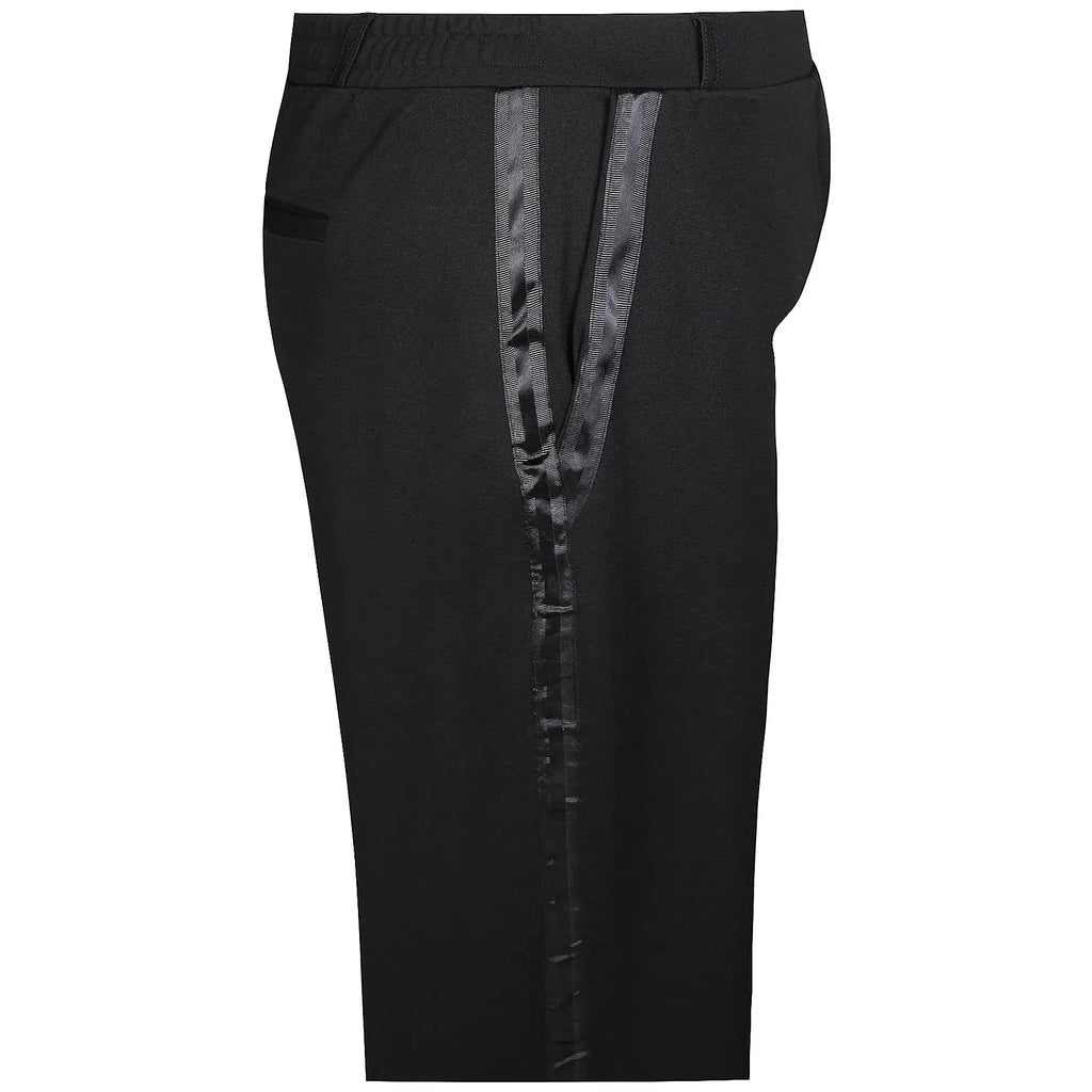Trouser Callie sateen band black - Evolve Fashion