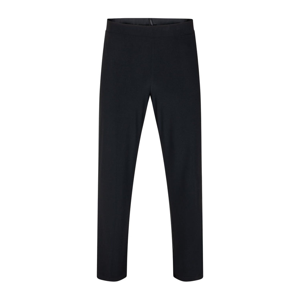 Trousers basic slinky straight black - Evolve Fashion