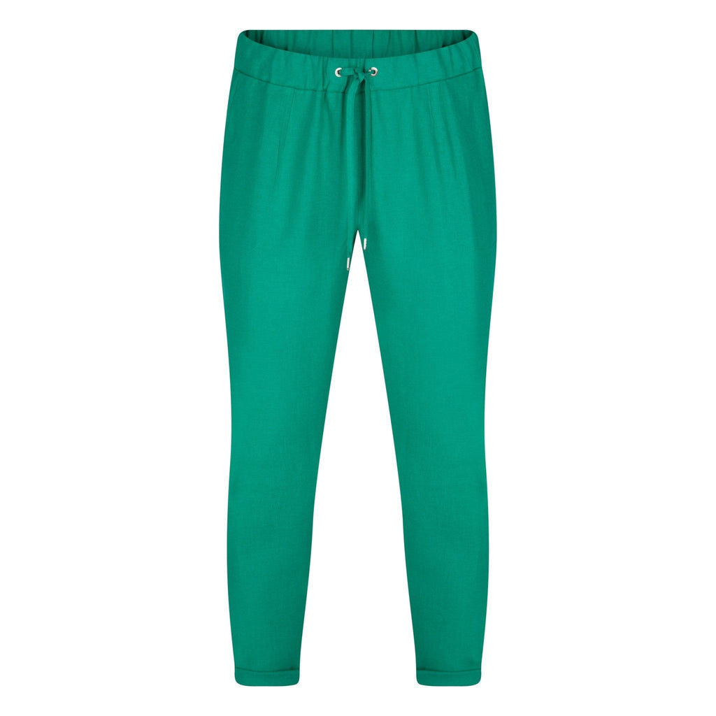Trousers linen emerald - Evolve Fashion