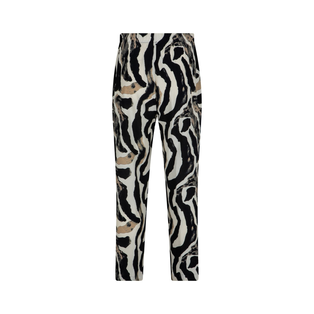 Trousers loose black print - Evolve Fashion