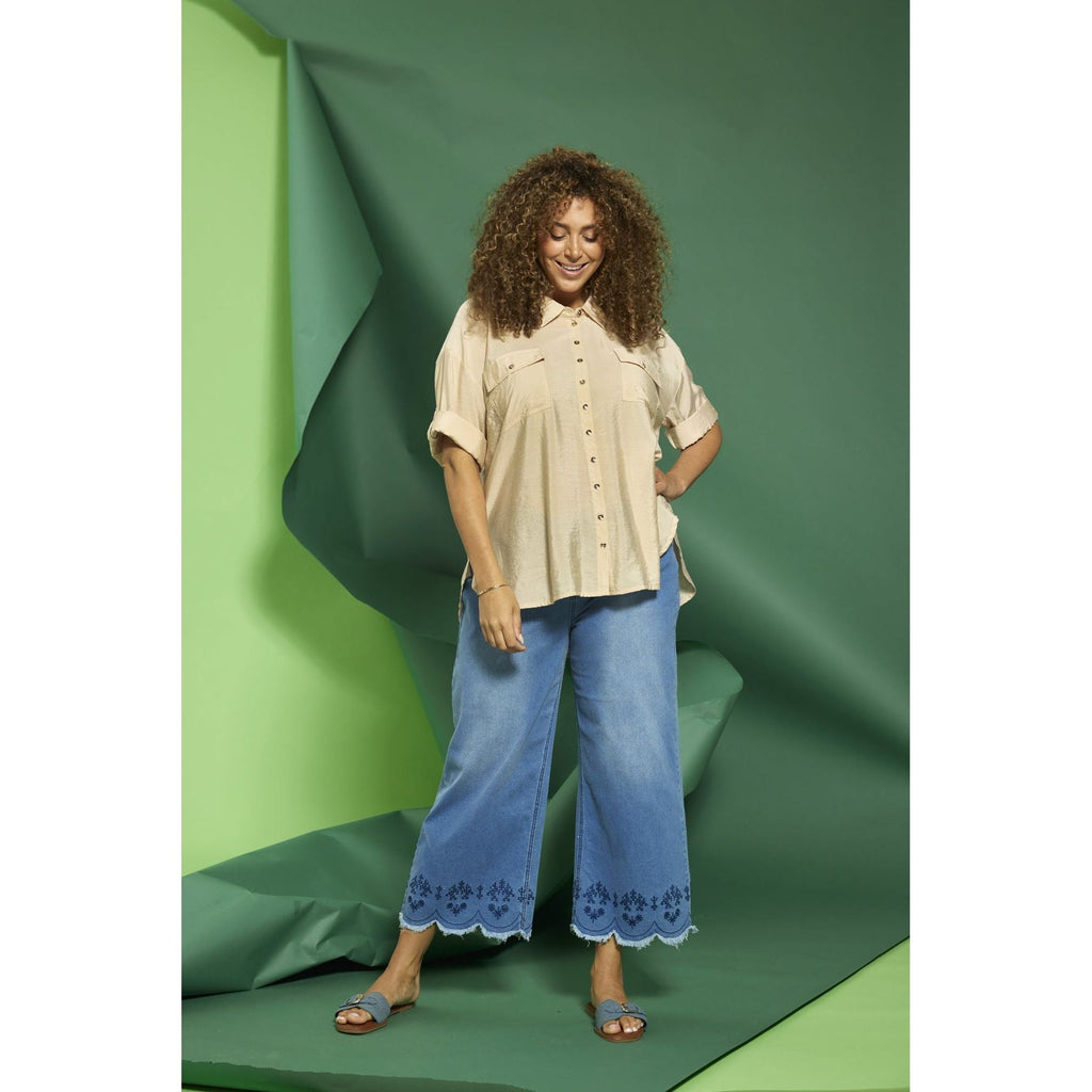 Trousers RUPI fit Ziz blue - Evolve Fashion