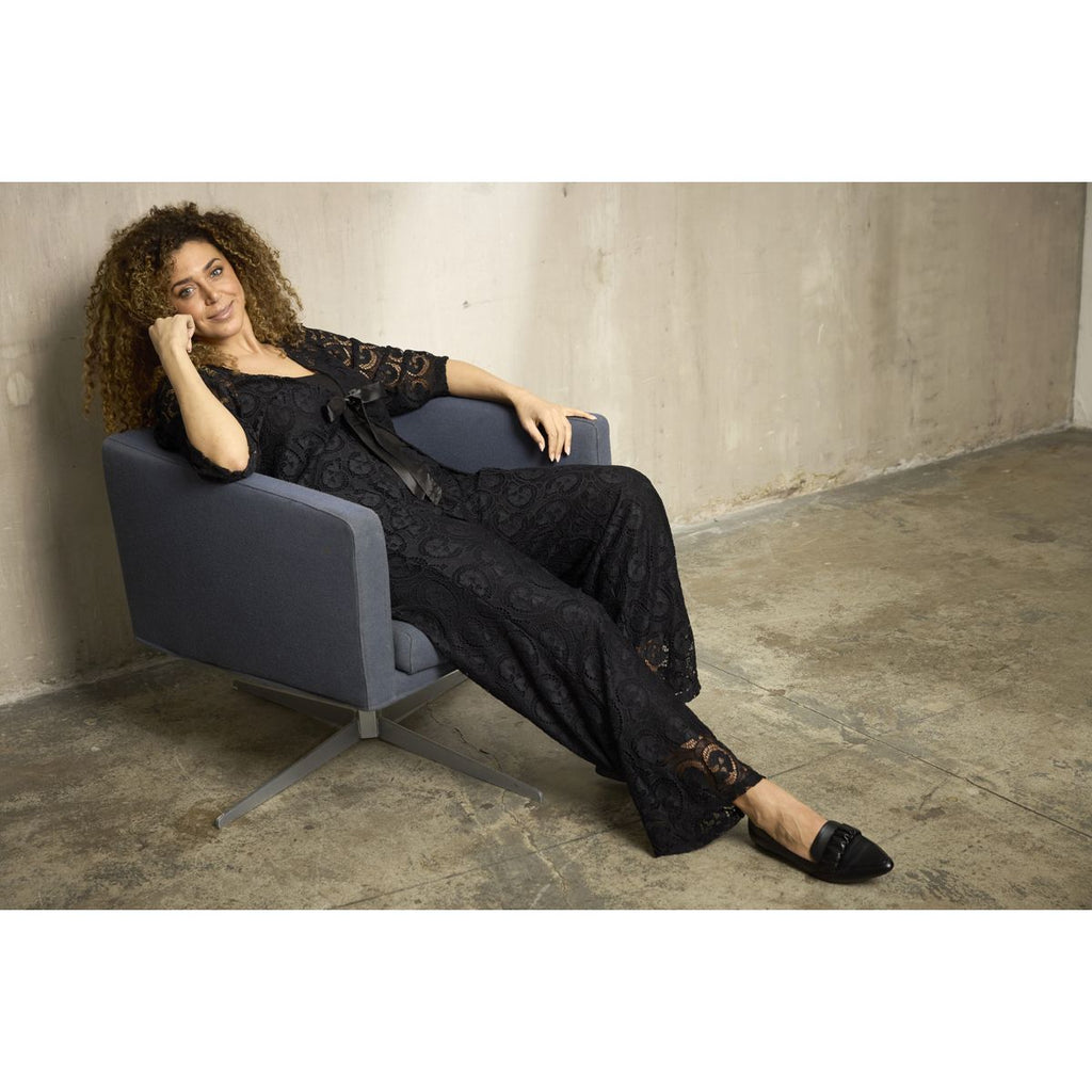 Trousers Sevy lace black - Evolve Fashion