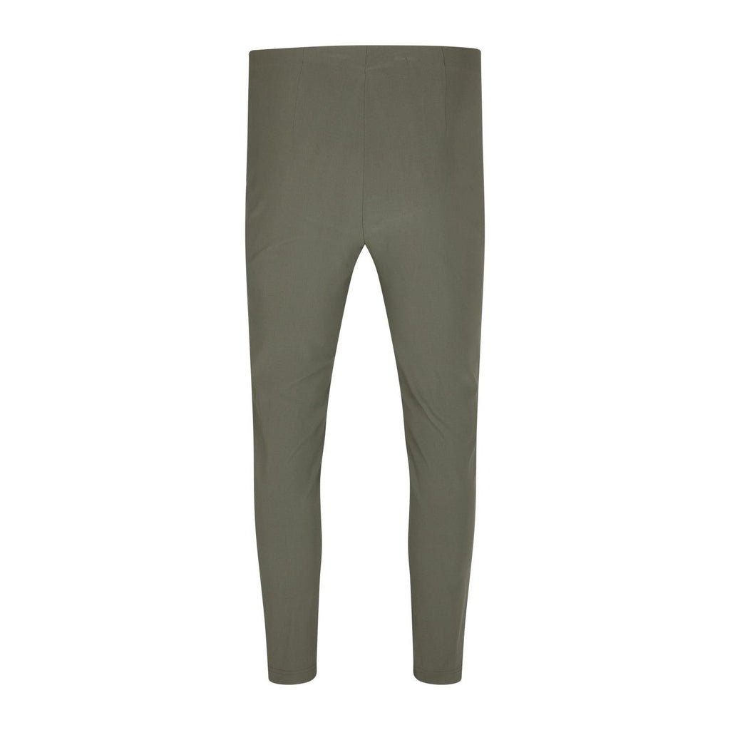 Trousers slim stretch olive - Evolve Fashion