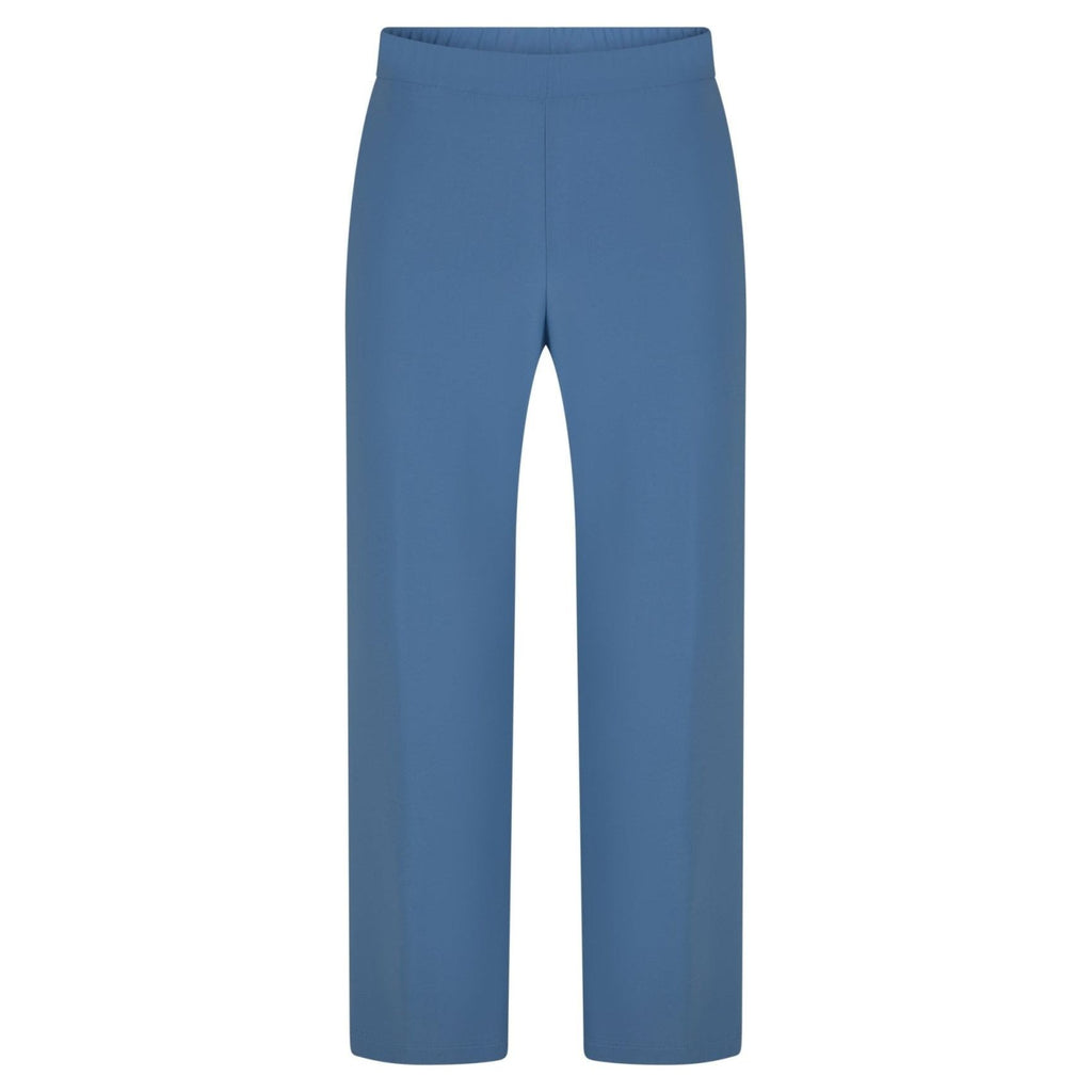 Trousers slinky wide iceblue - Evolve Fashion