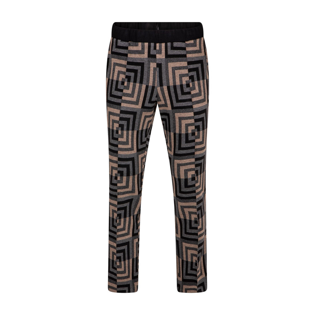 Trousers Squares grey/black - Evolve Fashion