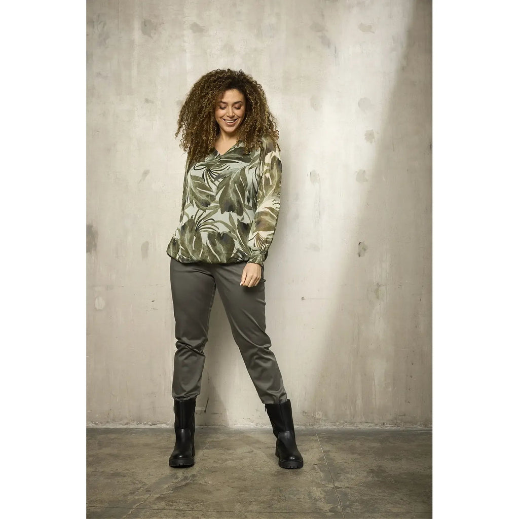 Trousers Stomp Stone green - Evolve Fashion