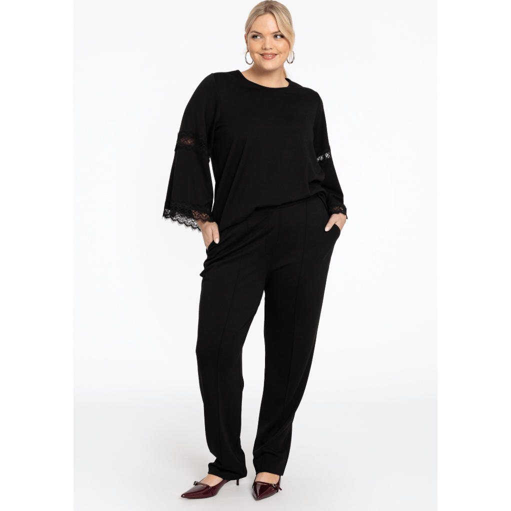 Trousers tapered VERO black - Evolve Fashion