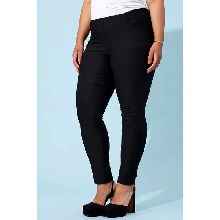 Trousers TWIST fit warm bengaline Black - Evolve Fashion