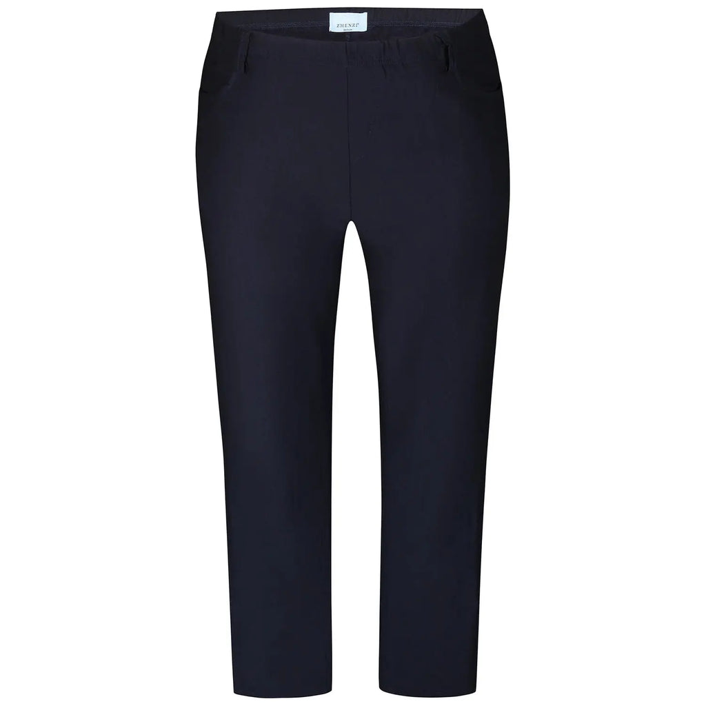 Trousers TWIST fit warm bengaline Navy - Evolve Fashion