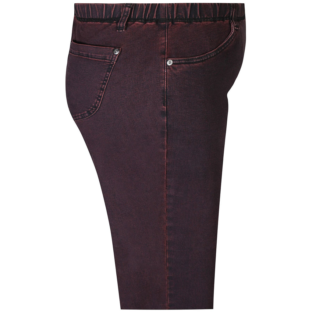 Trousers Twist Maroon Acid wash - Evolve Fashion