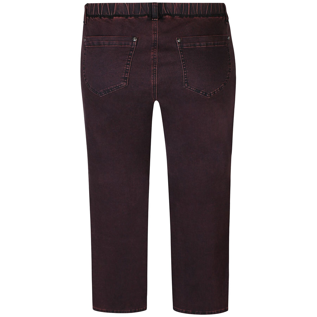 Trousers Twist Maroon Acid wash - Evolve Fashion