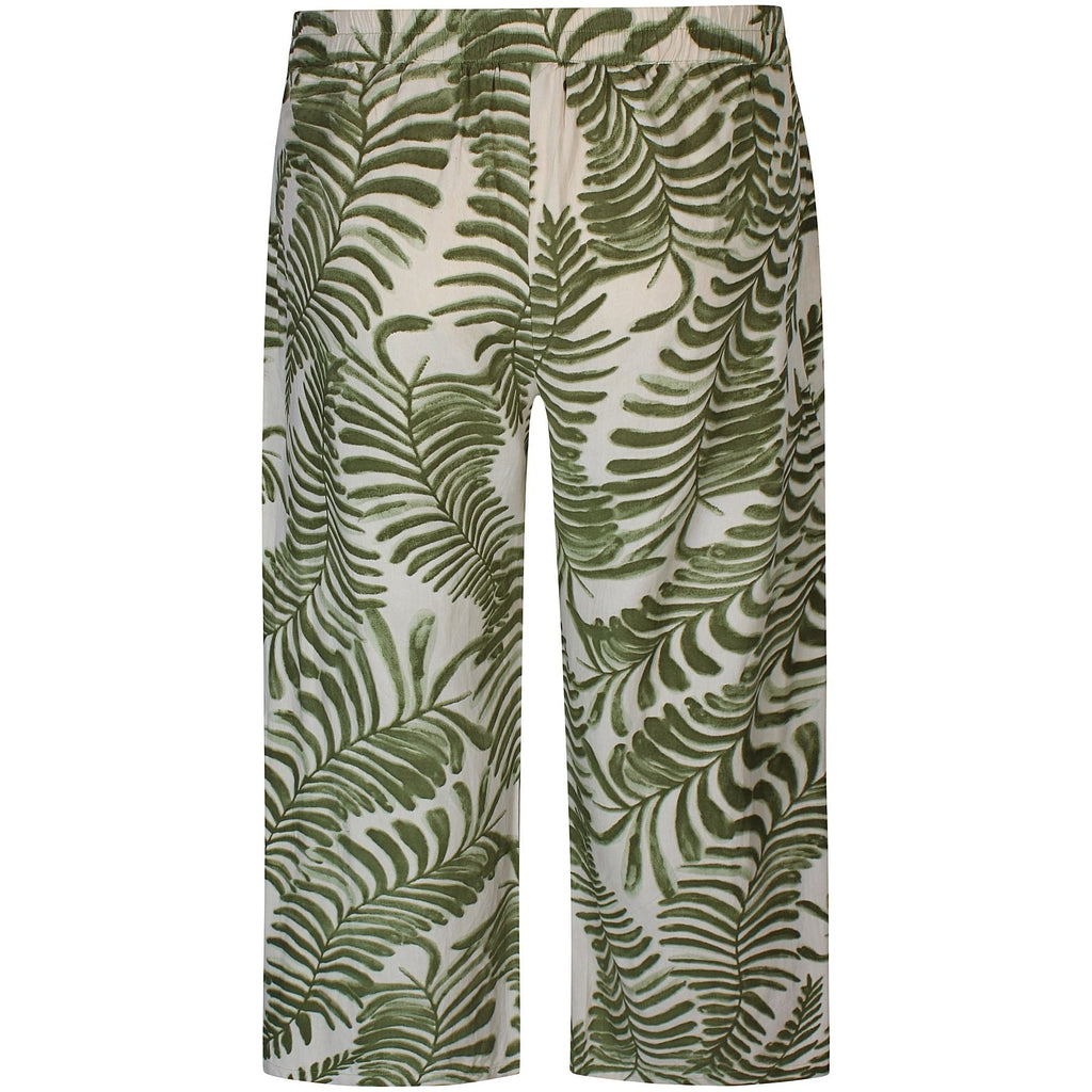 Trousers viscose MACY palm leaf - Evolve Fashion