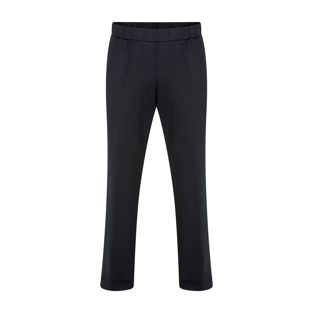 Trousers wide leg scuba black - Evolve Fashion