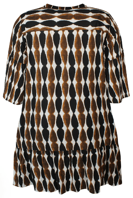 Tunic HANA brown print - Evolve Fashion