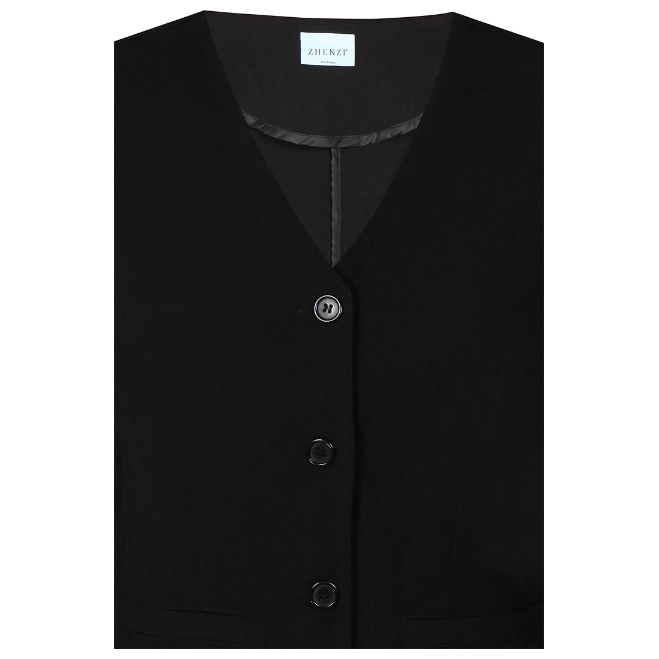 Waistcoat buttons black - Evolve Fashion