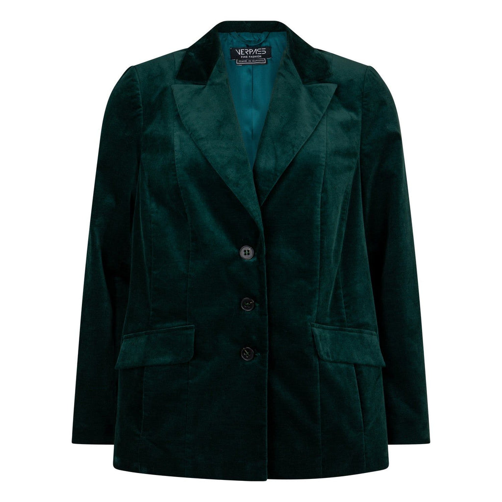 Blazer velours emerald - Evolve Fashion