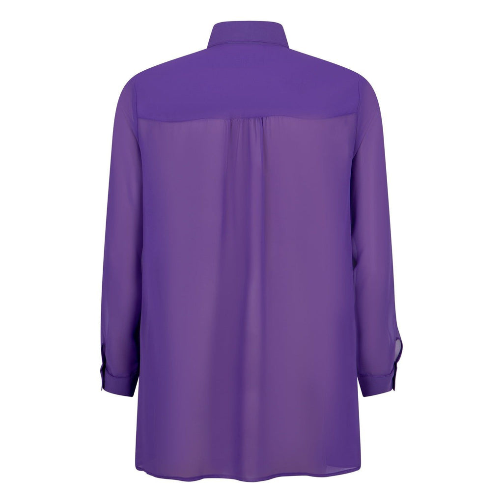 Blouse chiffon violet - Evolve Fashion