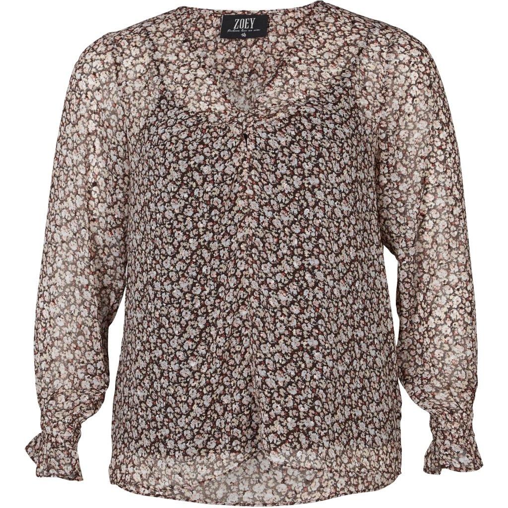 Blouse HOLLY Dusty Rose Flower - Evolve Fashion