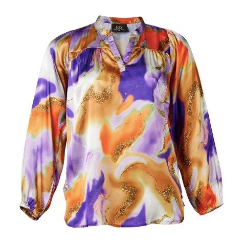 Blouse NAYELI purple mix - Evolve Fashion