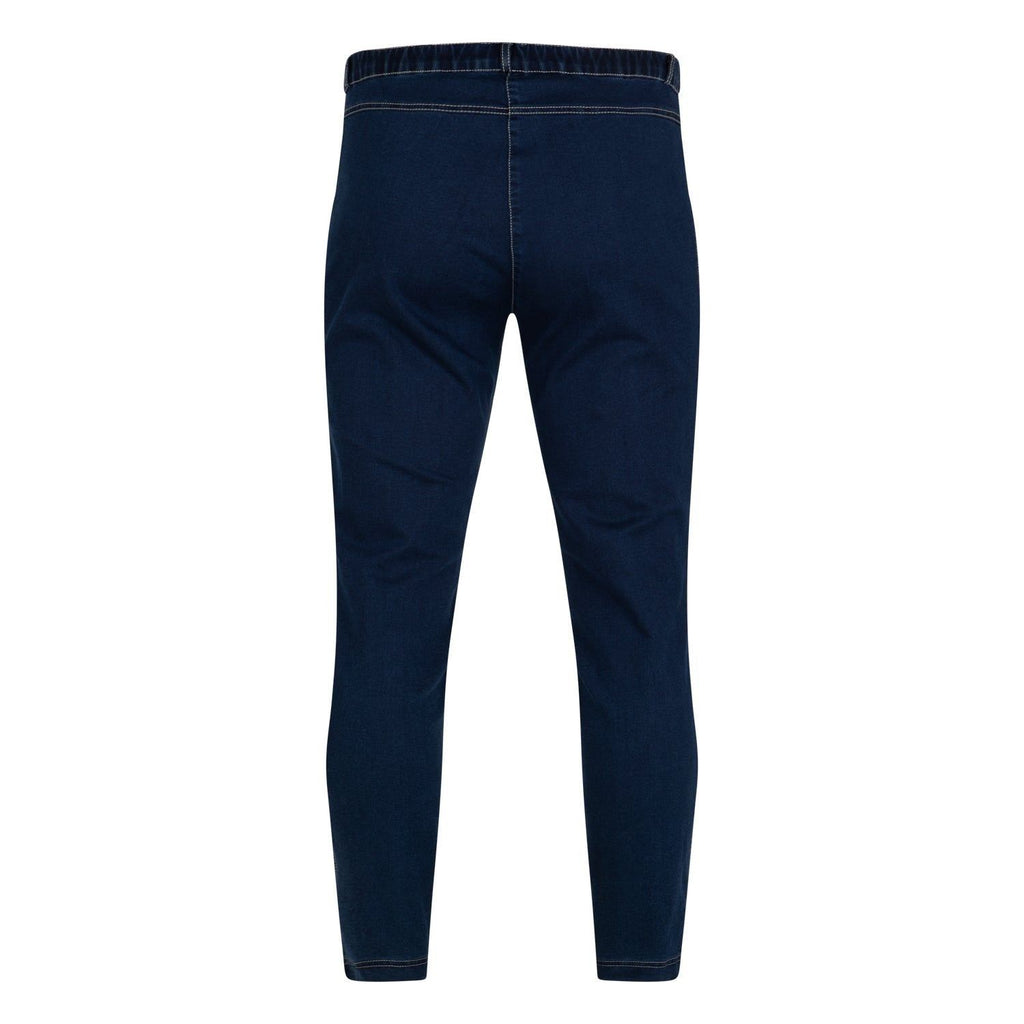 Broek basic jeans faux pockets indigo - Evolve Fashion