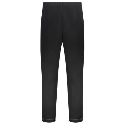 Broek basic jeans zwart (contrast stitching) - Evolve Fashion