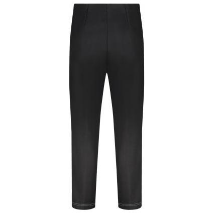 Broek basic jeans zwart (contrast stitching) - Evolve Fashion