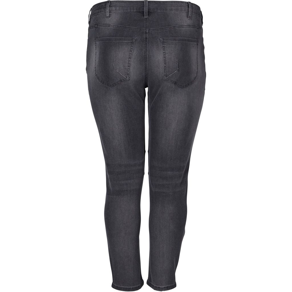 Broek EMELIA jeans grey denim - Evolve Fashion