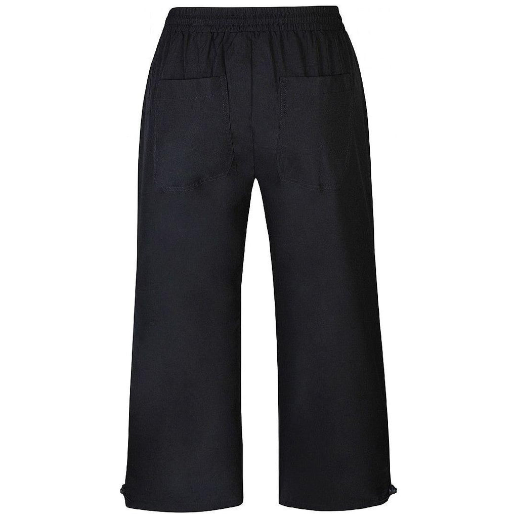 Broek knieplooien zwart - Evolve Fashion