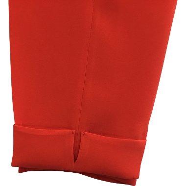 Broek omslag poppy rood - Evolve Fashion