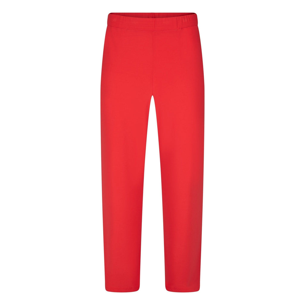 Broek slinky recht fire red - Evolve Fashion