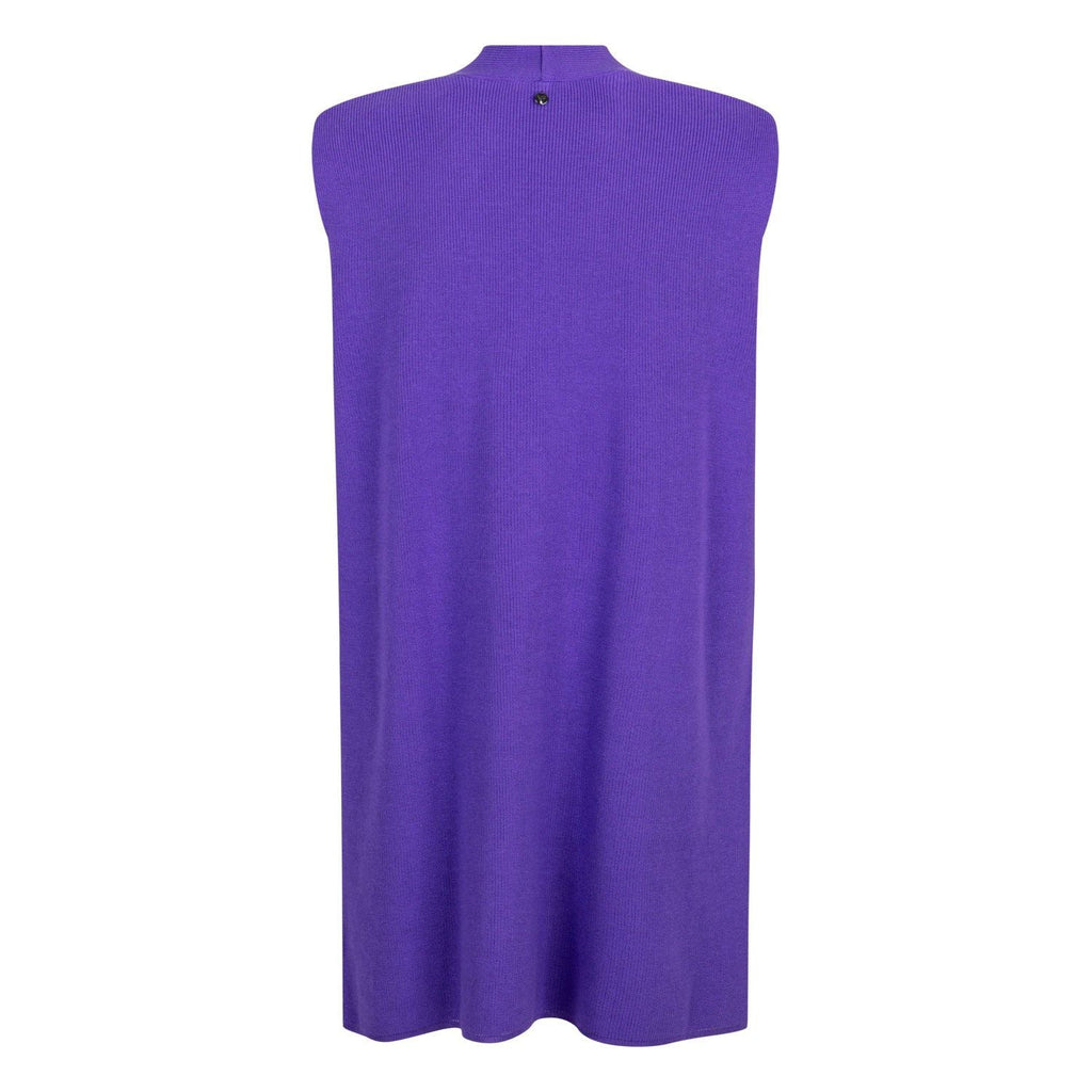 Cardi mouwloos violet - Evolve Fashion