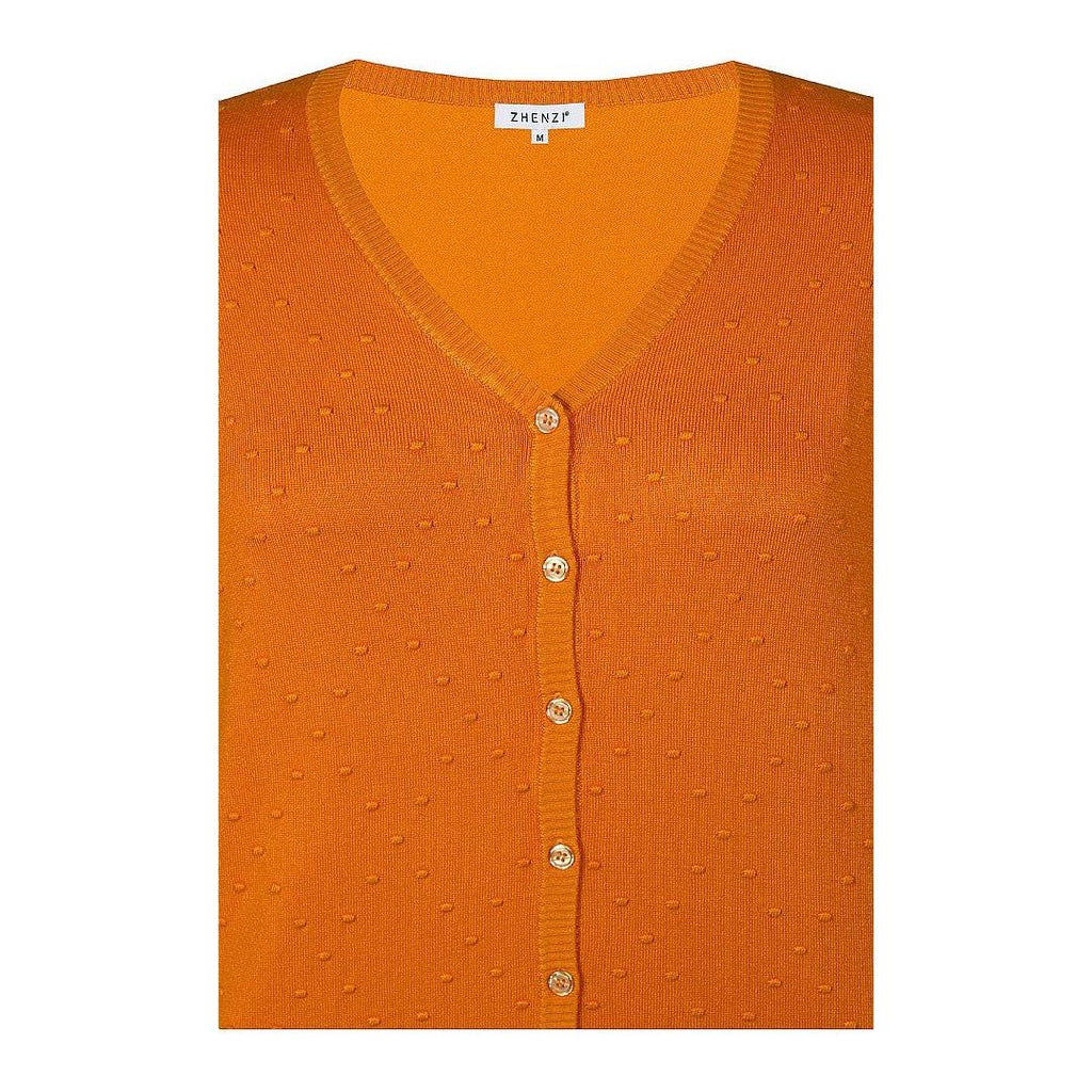 Cardigan LM oranje - Evolve Fashion