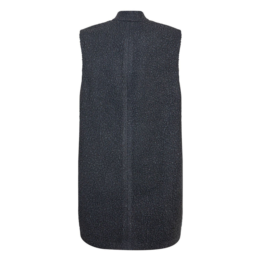 Gilet boucle ecru - Evolve Fashion